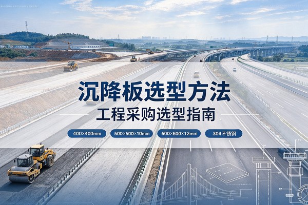 威远沉降板选择方法
