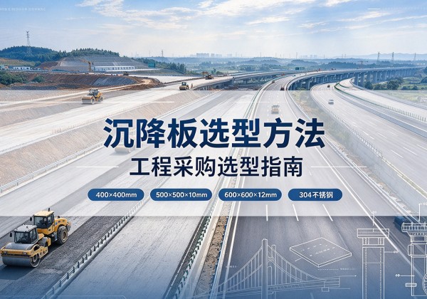 威远沉降板选择方法